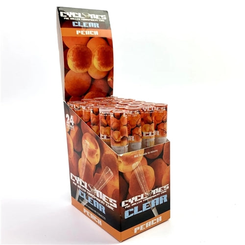 CYCLON CLEAR CONE PEACH 24PK