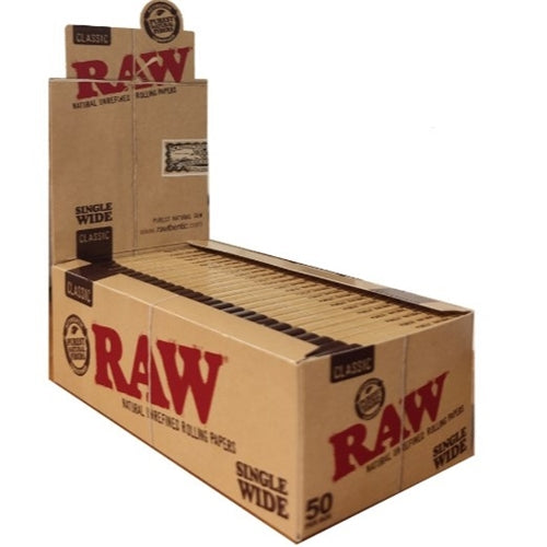 Raw Paper Classic Single Wide 50pk