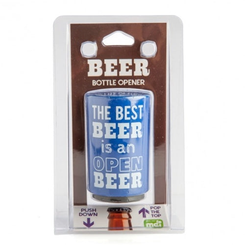 PUSH DOWN B/OPENER OPEN BEER