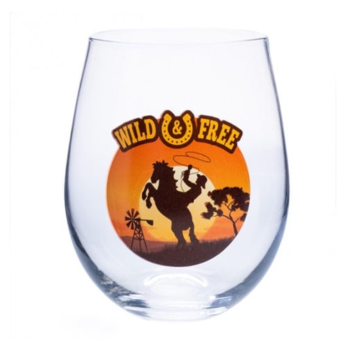 STEMLESS WINE GLASS COWBOY