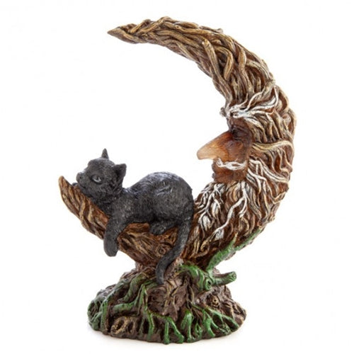 LED MOON TREE W/BLACK CAT
