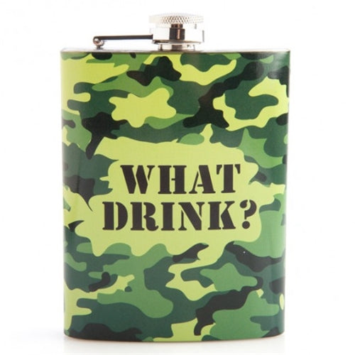 FLASK CAMO WHAT DRINK