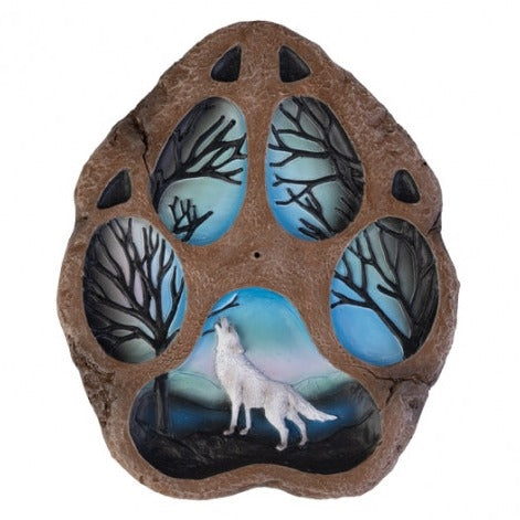 INCENSE BURNER WOLF PRINT