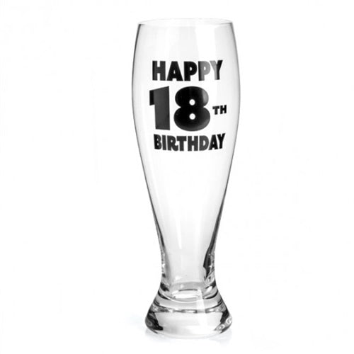 PILSNER GLASS HAPPY BDAY 18