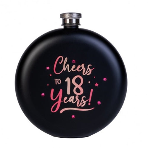 ROUND FLASK ROSE GOLD 18