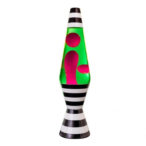 DIAMOND MOTION LAMP B & W STRIPES