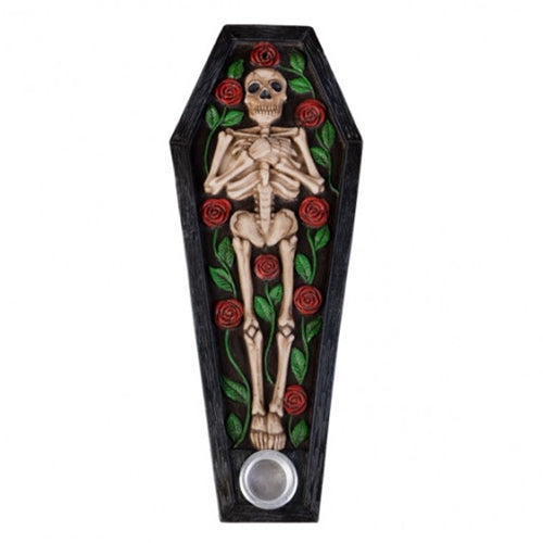 INCENSE BURNER CONE SKEL COFFIN