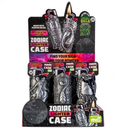METAL LIGHTER CASE ZODIAC 12pcs