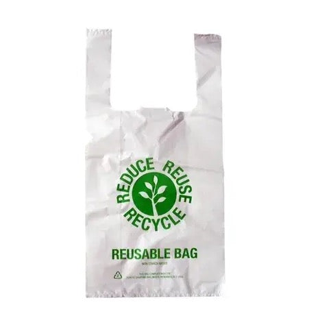 Small Recyclable Shopping Bag White 1000pcs