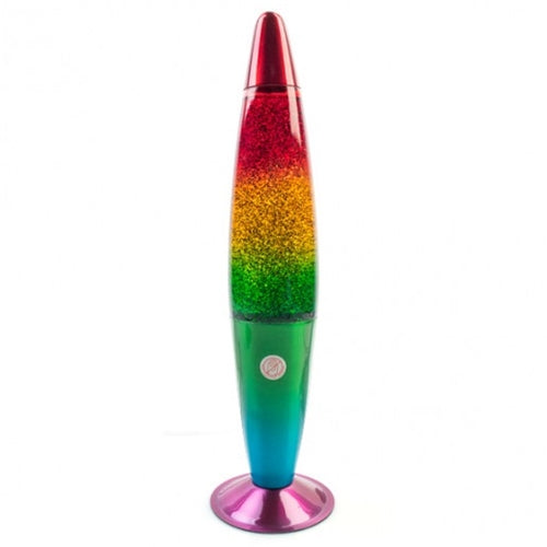 GLITTER LAMP RAINBOW