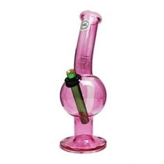 Water Pipe Glass Pink 25cm