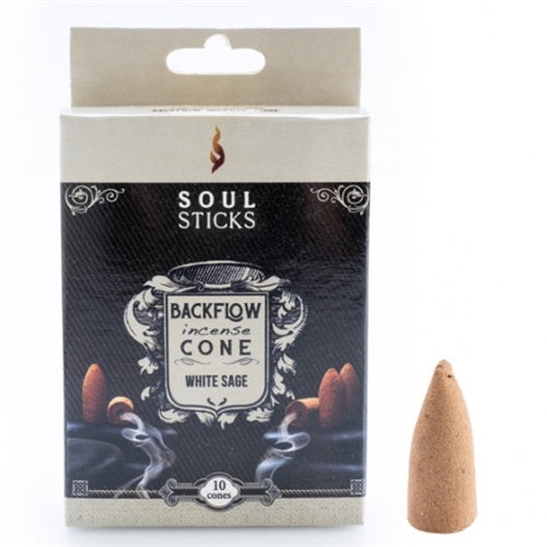 BACKFLOW INCENSE CONE WHITE SAGE 12pk
