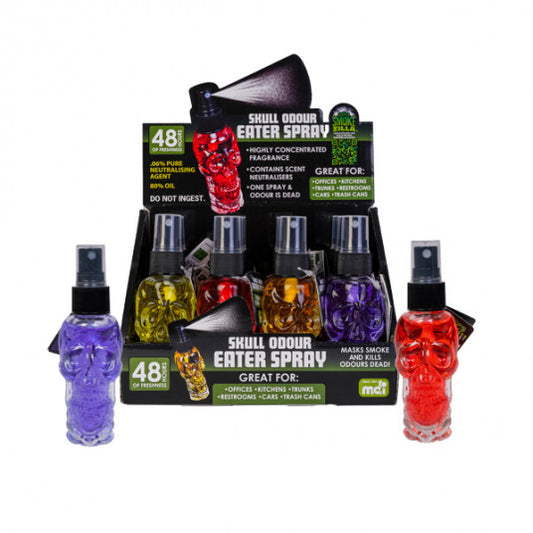 SKULL ODOUR EATER SPRAY 12PCS
