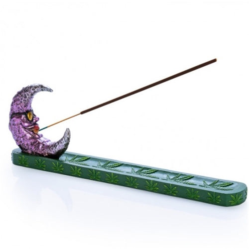 FLAT INCENSE BURNER MOON WEED