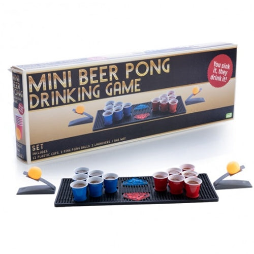 DRINKING GAME BAR MAT BEER PONG
