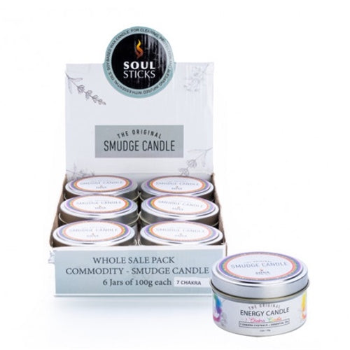 SMUDGE CANDLE 7 CHAKRA 6pcs