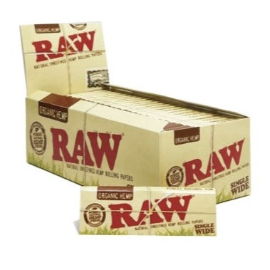 CP-RAW paper Single Wide Organic Hemp 50pk