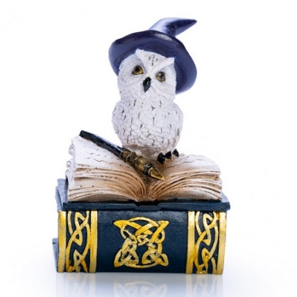 SNOWY OWL BOOK TRINKET BOX