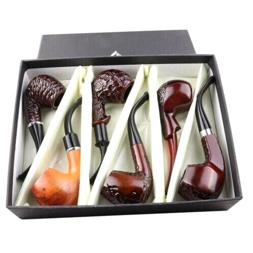 Cigar Pipe Wooden WP8 6pk