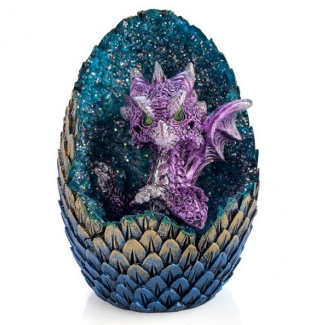 LED CRYSTAL DRAGON EGG PURPLE