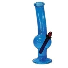 Water Pipe Glass Blue 31cm