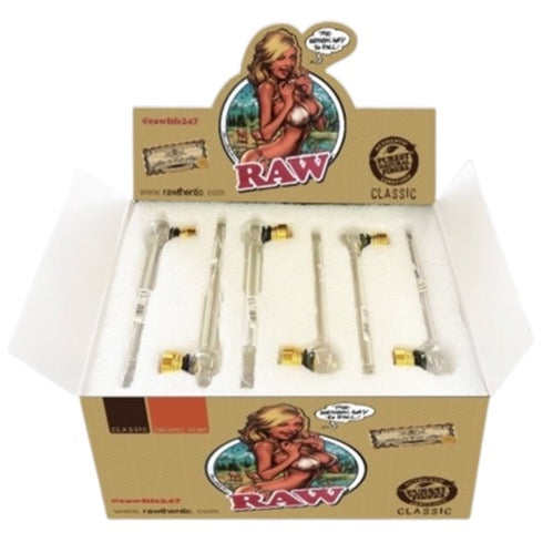 Raw Glass Tobacco Pipe 24pcs