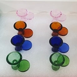 Glass Bowl Multi Colour 12pcs
