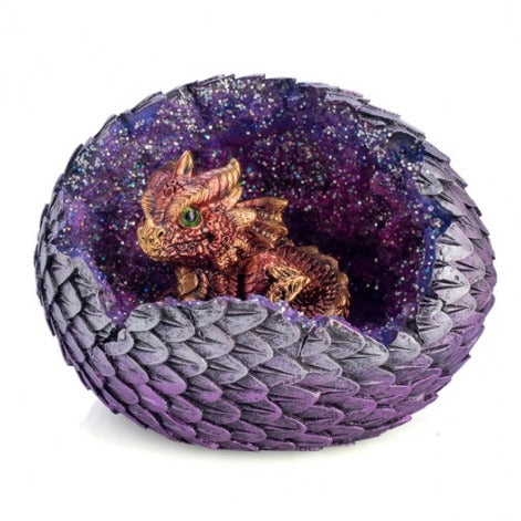 LED CRYSTAL DRAGON EGG RED