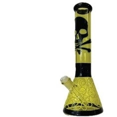 Water Pipe Skull Glow in Dark 38cm