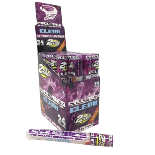 CYCLON CLEAR CONE GRAPE 24PK